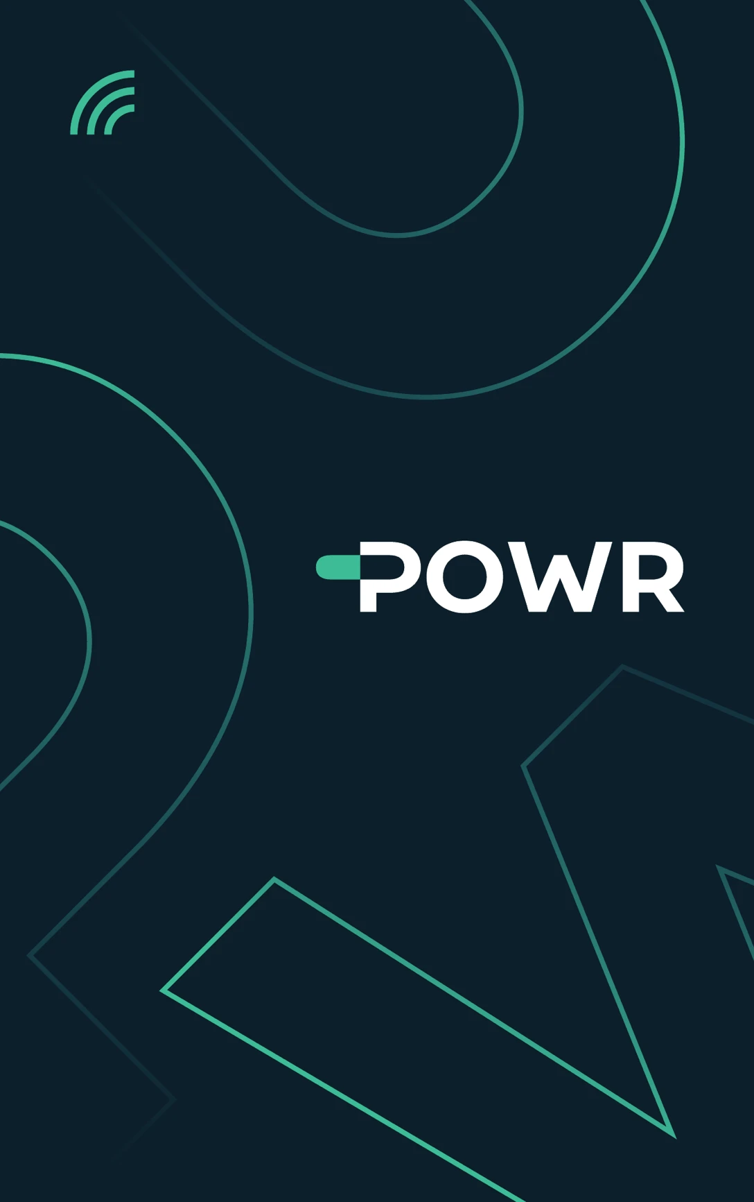 POWR Karte, Vorderseite mit POWR-Wortmarke